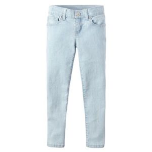 The Children's Place Girls Super Skinny Jeans Sky Wash Adjustable Waist Size 12